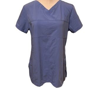 Greys  anatomy ceil  blue scrub top by Barco, sz L